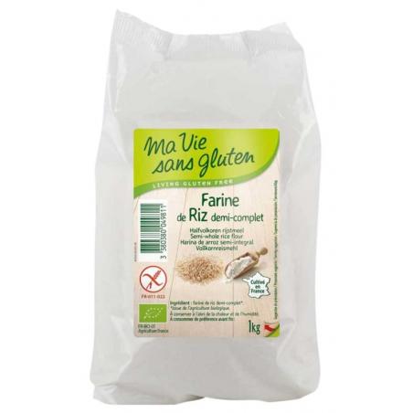 Rijstmeel halfvolkoren glutenvrij bio