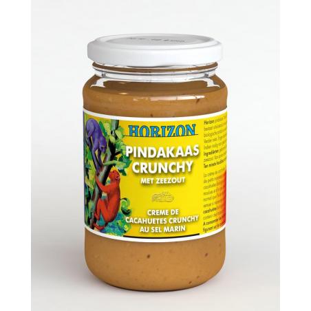 Pindakaas crunchy met zeezout eko bio