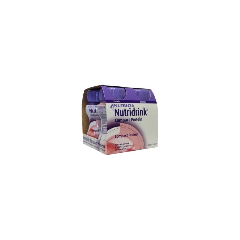 Compact proteine aardbei 125ml
