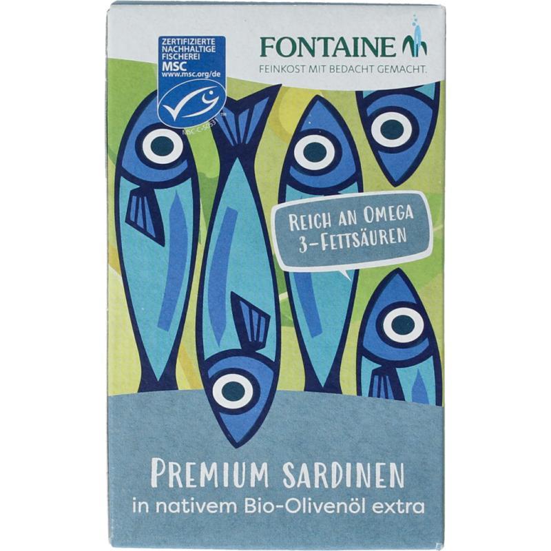 Sardines met huid en graat