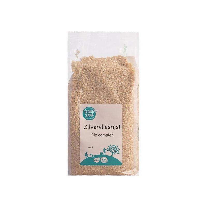 Zilvervliesrijst rond bio
