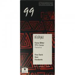 Chocolade puur delicaat 99% Panama bio