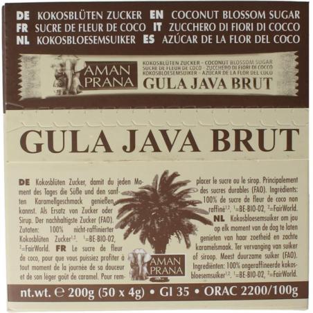 Gula java brut stick 50 x 4 gram bio