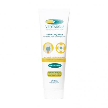 Groene klei pasta in tube