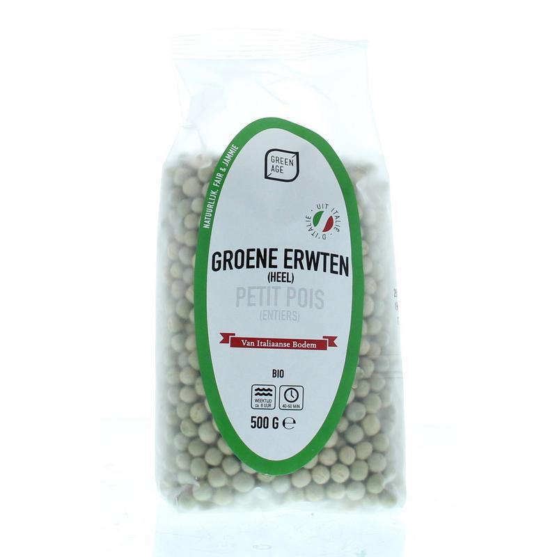 Groene erwten bio