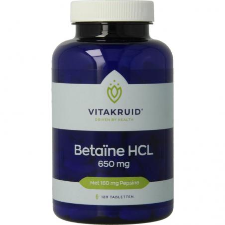 Betaine HCL 650mg & pepsine 160mg