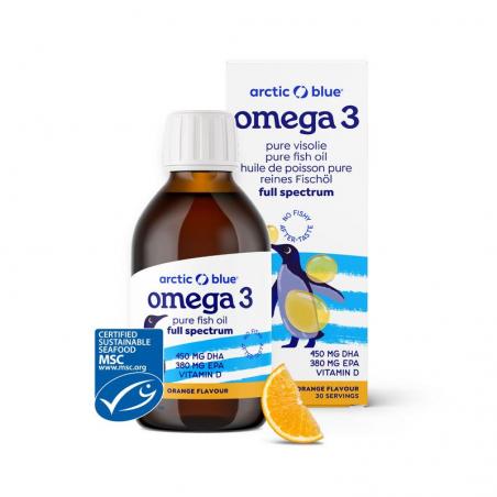 Omega 3 pure visolie met vitamine D kids