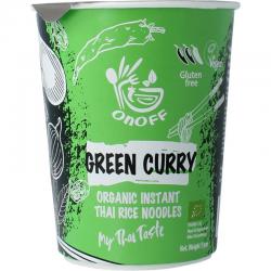 Instant noodlesoup green curry bio