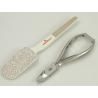 Pedicuretang 14cm en rasp 19.5cm nikkel Pedicuretang 14cm en rasp 19.5cm nikkel