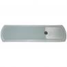 Pedicureschaaf glas 16,5cm met 2 vijlvlakken