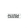 Sticker vorm en/of kleur