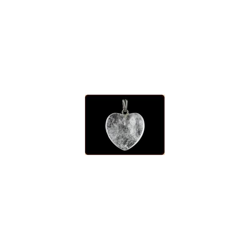 Hanger hart 20mm bergkristal