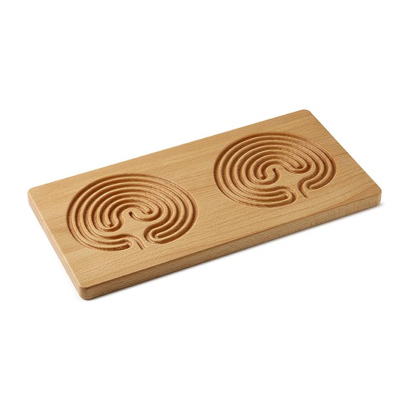 Dubbel hout vingerlabyrint