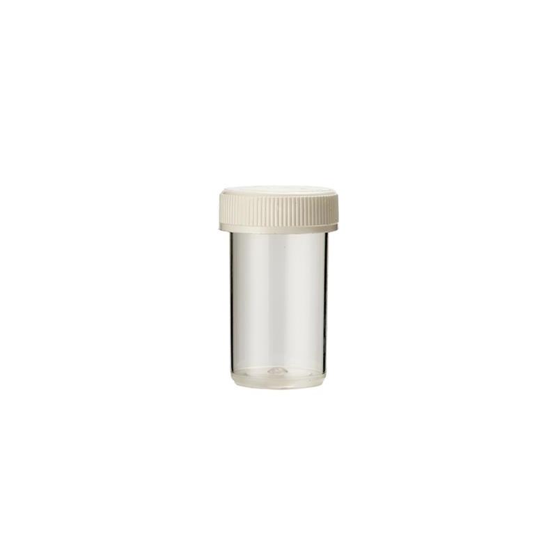 Tabletflacon 15ml transparant met dop