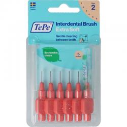 Interdentale rager extra soft licht rood maat 2