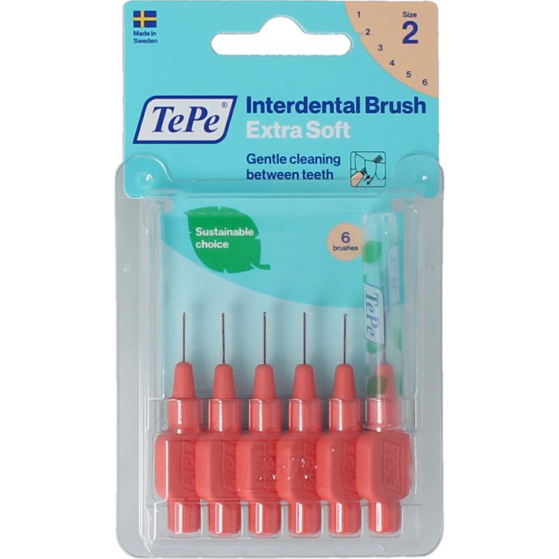 Interdentale rager extra soft licht rood maat 2