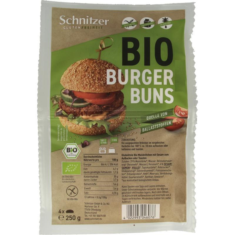 Hamburger broodjes bio
