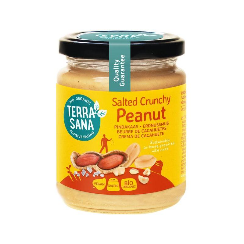 Pindakaas crunchy met zeezout bio