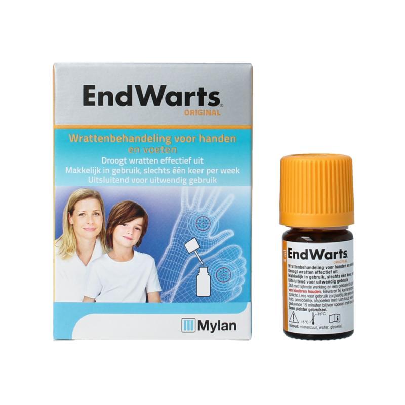 Endwarts met wrattenstaafjes