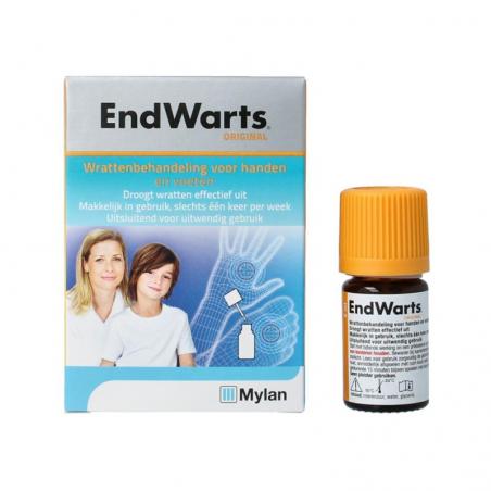 Endwarts met wrattenstaafjes