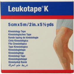 K elastische tape 5m x 5cm huidkleur