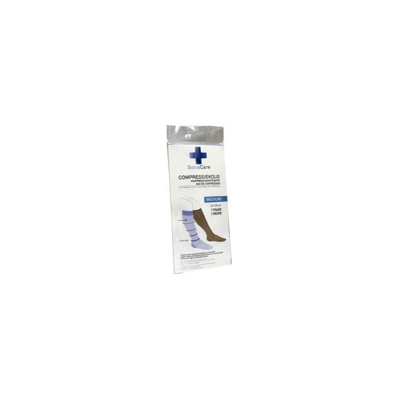 Compressiekous beige M 23 - 26 cm