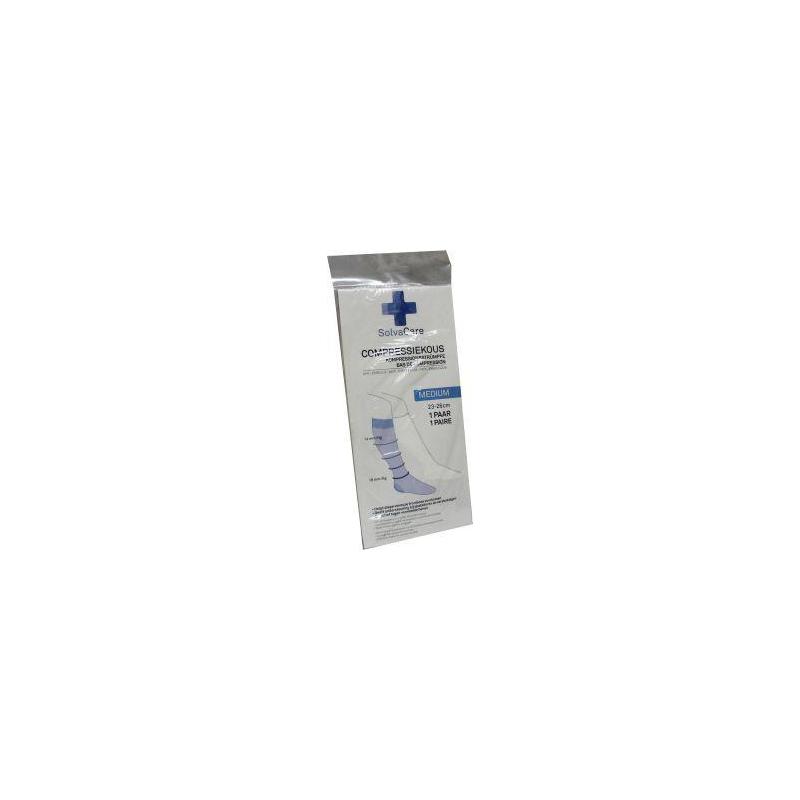 Compressiekous wit M 23 - 26 cm