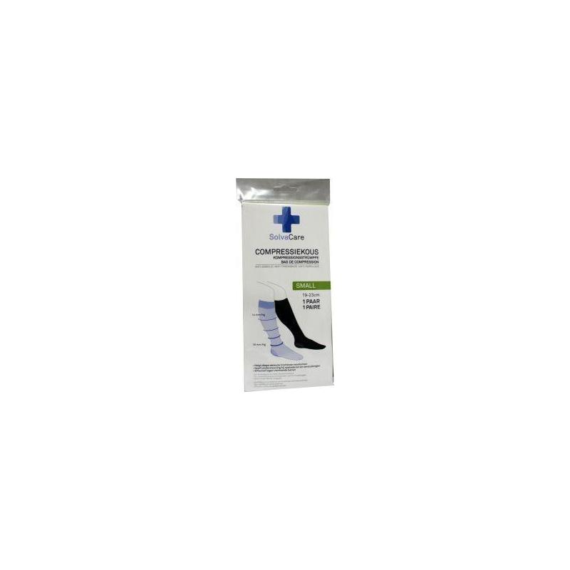 Compressiekous zwart S 19 - 23 cm