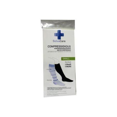Compressiekous zwart S 19 - 23 cm