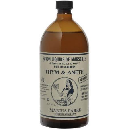 Nature Marseille zeep tijm dille navul