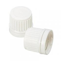 Druppelflacon schroefdop met garantiesluiting wit