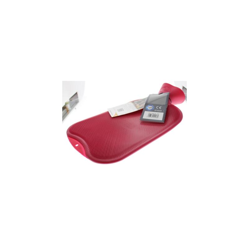Kruik warm water zak cranberry dubbele rib