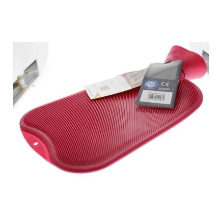 Kruik warm water zak cranberry dubbele rib
