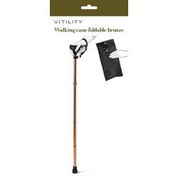 Wandelstok opvouwbaar brons
