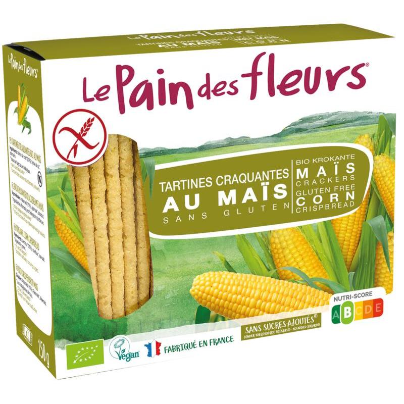 Mais rijst crackers bio