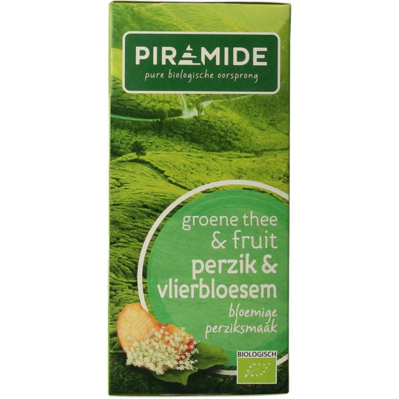 Groene thee perzik vlierbloesem bio