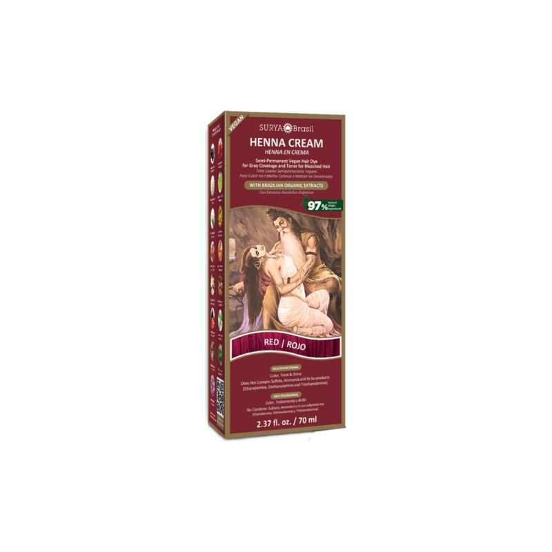 Henna haarverf creme rood
