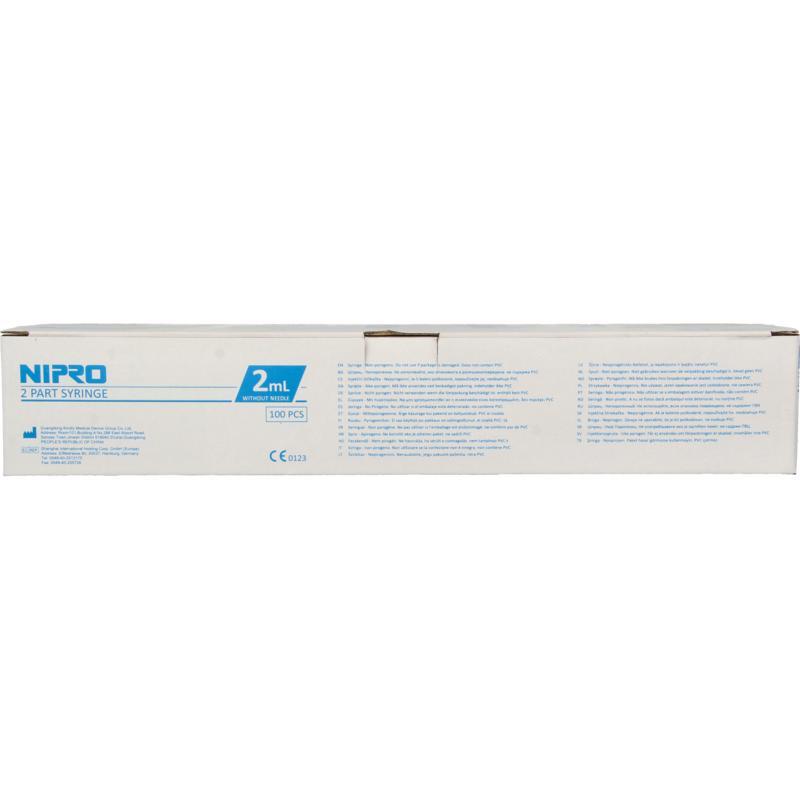 Injectiespuit 2-delig centrisch 2ml