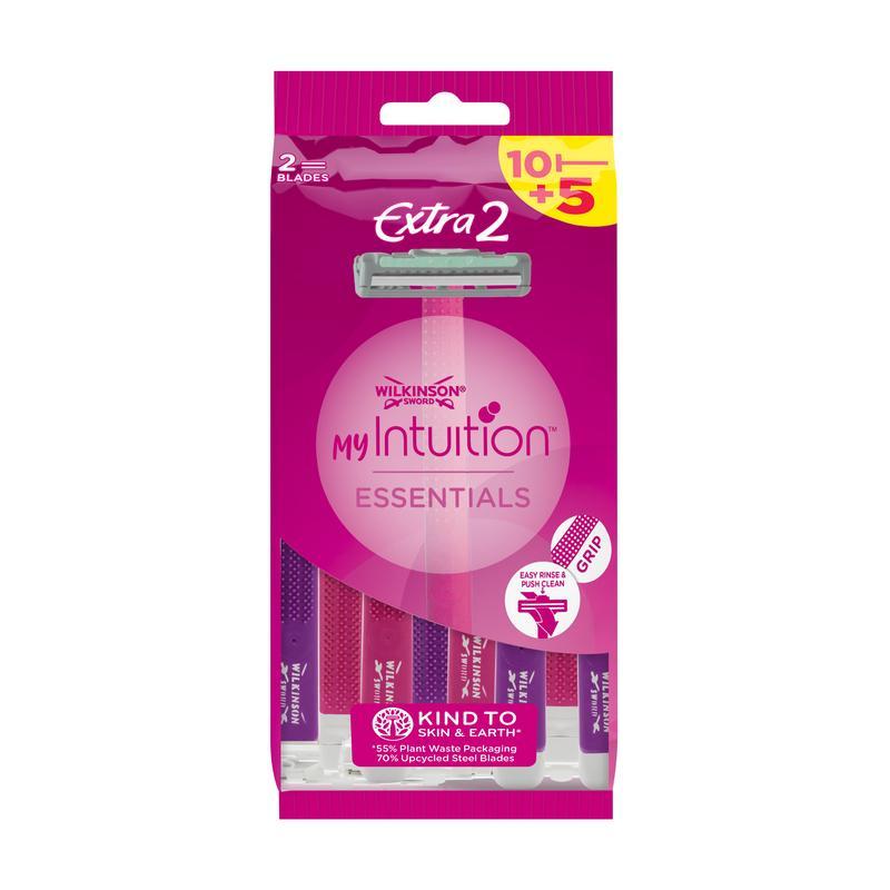Intuition extra 2 wegwerpmesjes Intuition extra 2 wegwerpmesjes
