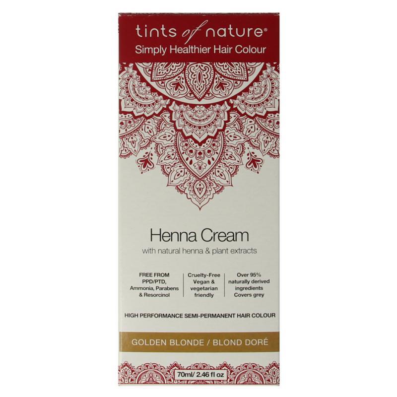 Henna cream golden blond semi permanent