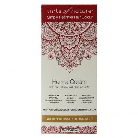 Henna cream golden blond semi permanent