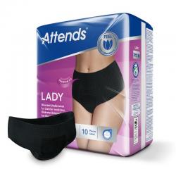 Lady discreet underwear zwart 3M