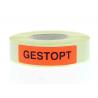 Sticker gestopt