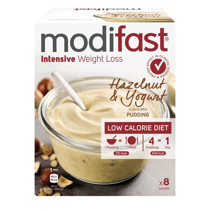 Intensive pudding hazelnoot & yoghurt 8 zakjes