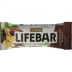 Lifebar inchoco chocolade vanille raw bio