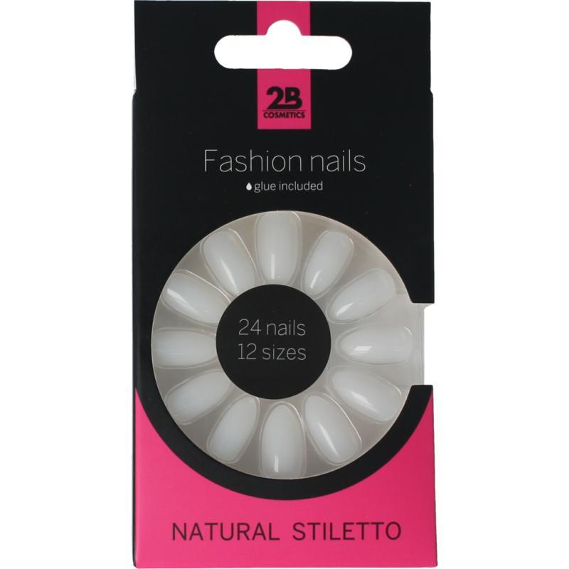 Nails natural stiletto
