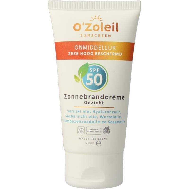 Zonnebrandcreme gezicht SPF50
