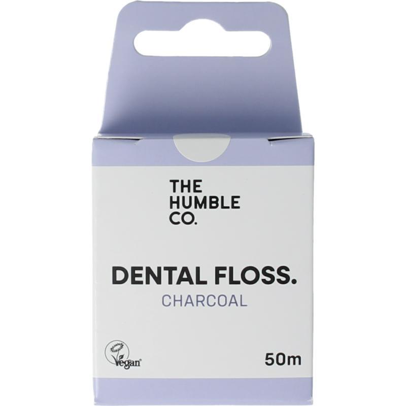 Dental floss charcoal