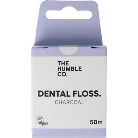 Dental floss charcoal