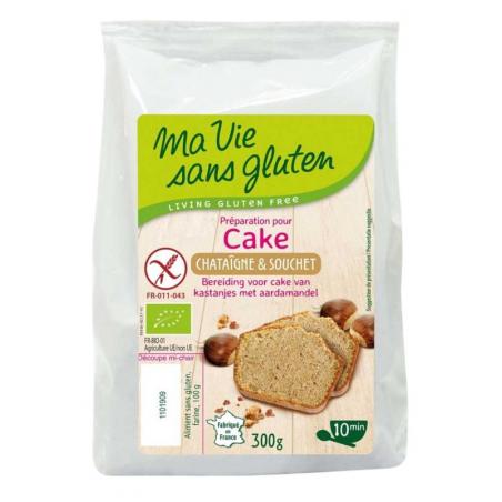 Amandel kastanje cakemix glutenvrij bio